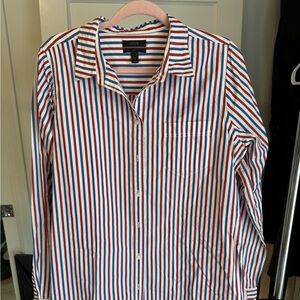 J. Crew Women’s Multicolor Striped Button Down Shirt